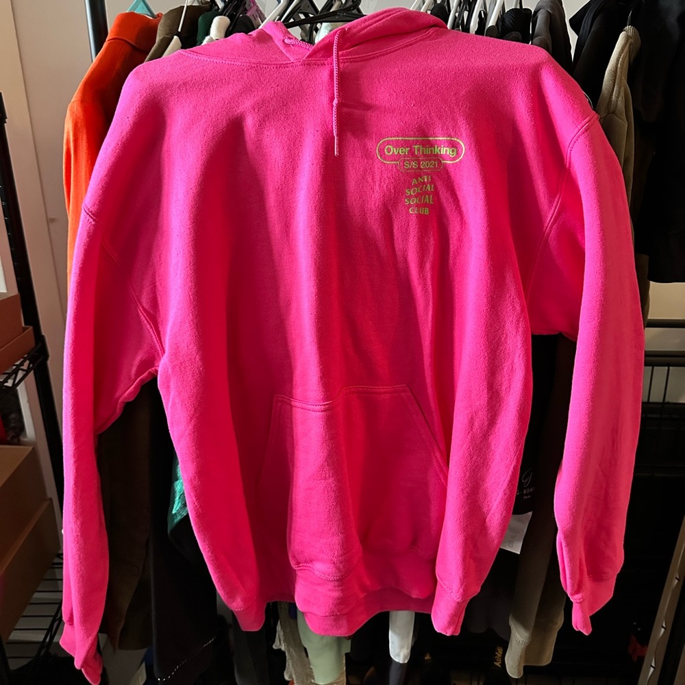 Anti Social Social Club Hot Pink Hoodie 2021